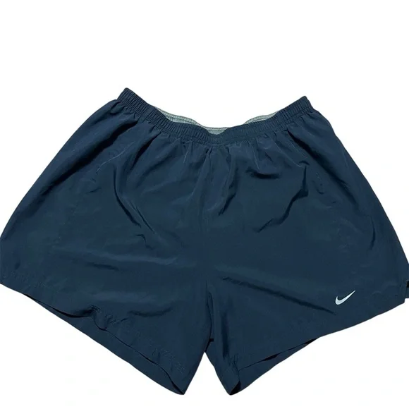 Nike Dri-fit Navy Blue Running Shorts Size Large Lightweight Gym Workout - Picture 1 of 5